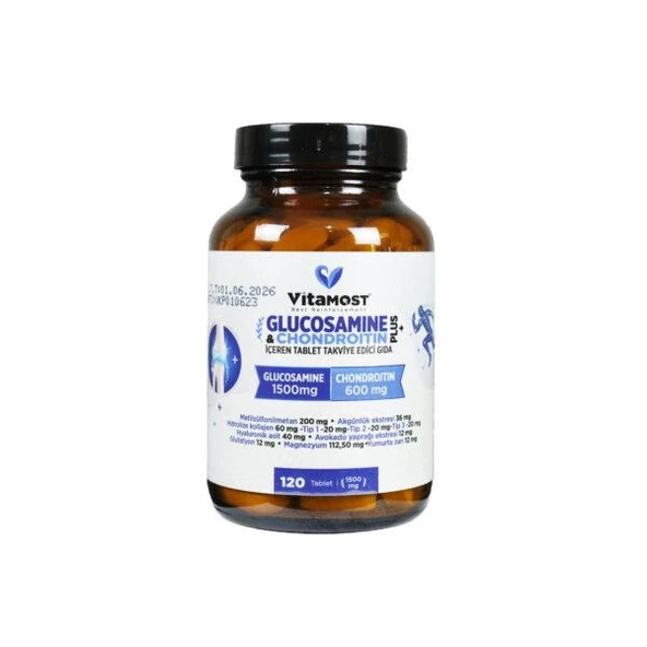 Vitamost Glucosamine Chondroitin Plus 1500 Mg. 120 Tablet ürün görseli 1