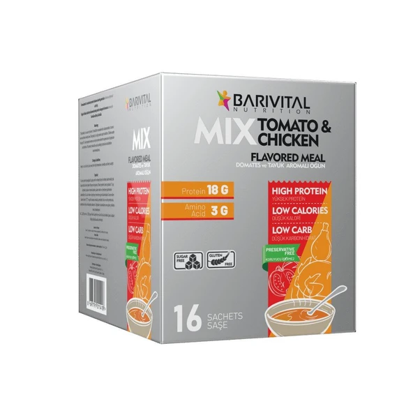 Barivital Yüksek Proteinli Çorba Mix 16 Saşe ürün görseli 1