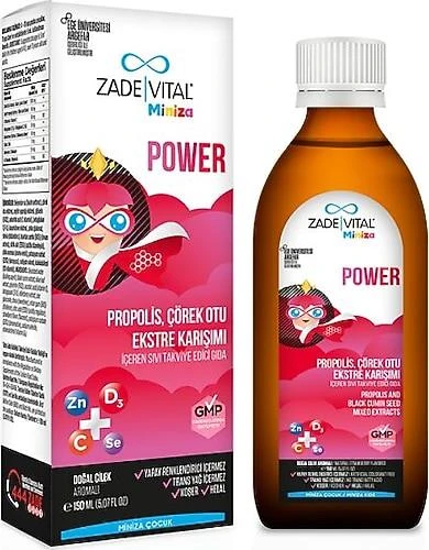 Zade Vital Miniza Power Propolis Çörek Otu Karışımı Şurup 150 ml ürün görseli 1