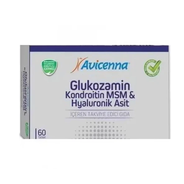 Avicenna Glukozamin Kondroitin MSM Hyaluronik Asit 60 Tablet ürün görseli 1