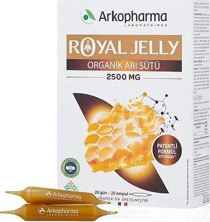 Arkopharma Royal Jelly Organık Arı Sütü 20 Ampul ürün görseli 1
