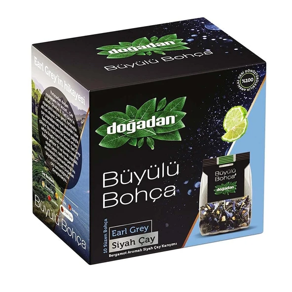 Doğadan Büyülü Bohça Earl Grey Siyah Çay 10 Bohça ürün görseli 1