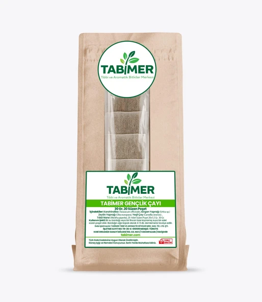 Tabimer Gençlik Çayı 30 gr 20 Süzen Poşet ürün görseli 1