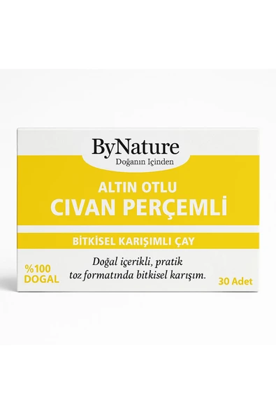 Bynature Altınotlu Civan Perçemli Bitkisel Karışımlı Çay 30 Poşet ürün görseli 1