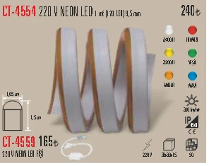 CT-4554 220 V NEON LED ürün görseli 1
