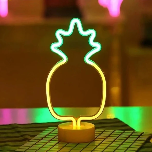 Vexor Ananas Neon LED Lamba - Resim 4