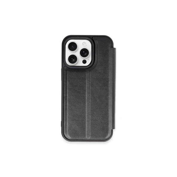 Apple İphone 15 Pro Max Kılıf Flip Cover - Siyah ürün görseli 1