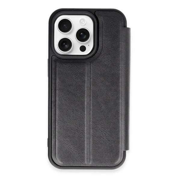 Apple İphone 14 Pro Max Kılıf Flip Cover - Siyah ürün görseli 1
