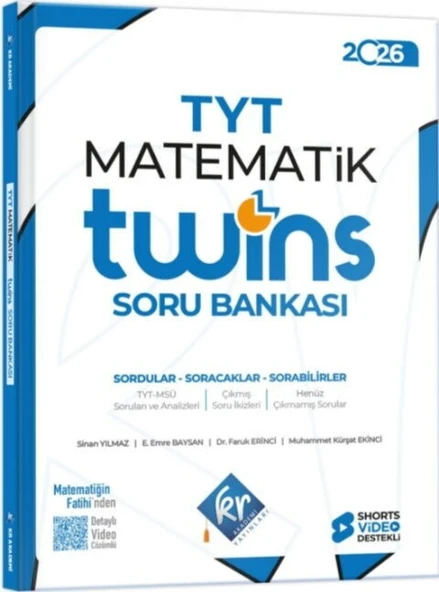 2026 TYT Twins Matematik Soru Bankası KR Akademi ürün görseli 1