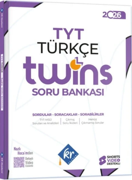 2026 TYT Twins Türkçe Soru Bankası KR Akademi ürün görseli 1