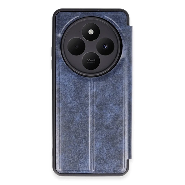 Xiaomi Redmi 14c Kılıf Flip Cover - Lacivert ürün görseli 1