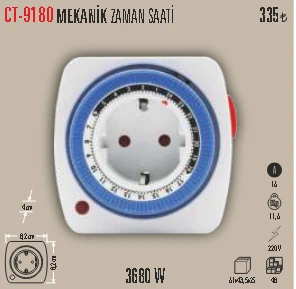 CT-9180 MEKANİK ZAMAN SAATİ ürün görseli 1