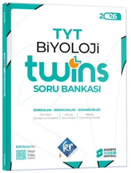 2026 TYT Biyoloji Twins Soru Bankası KR Akademi ürün görseli 1