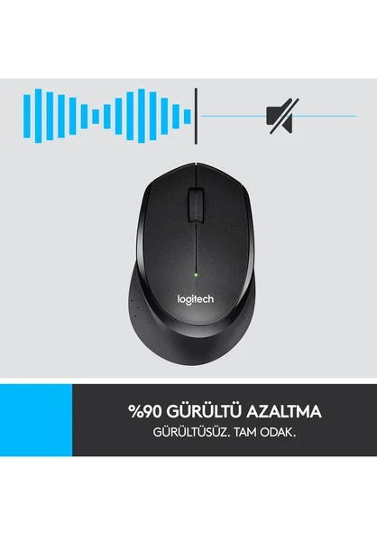 Logitech M330 SILENT KABLOSUZ SİYAH - Resim 2