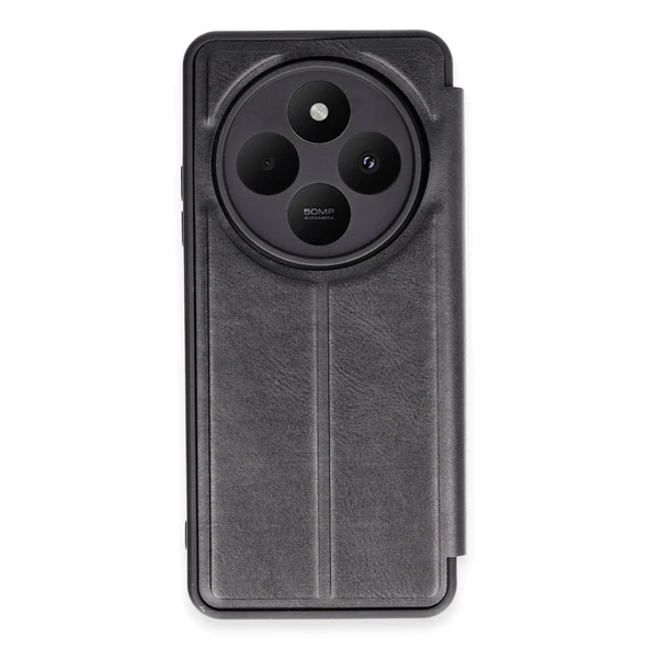 Xiaomi Redmi 14c Kılıf Flip Cover - Siyah ürün görseli 1