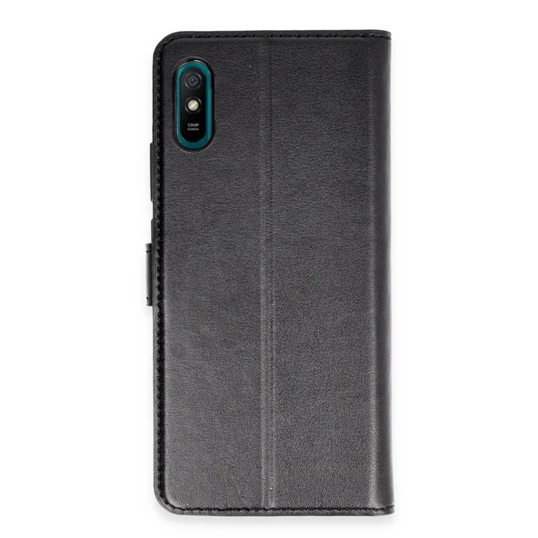 HERŞEYTREND Xiaomi Redmi 9a Kılıf Trend S Plus Kapaklı Kılıf - Siyah ürün görseli 1