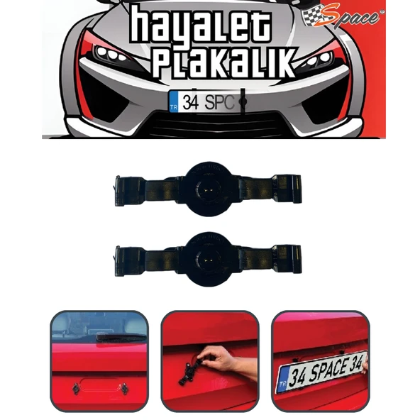 Hayalet plakalık siyah polikarbon / DAPLY11 ürün görseli 1