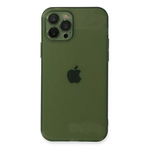 Apple İphone 12 Pro Kılıf Fly Lens Silikon - Yeşil ürün görseli 1