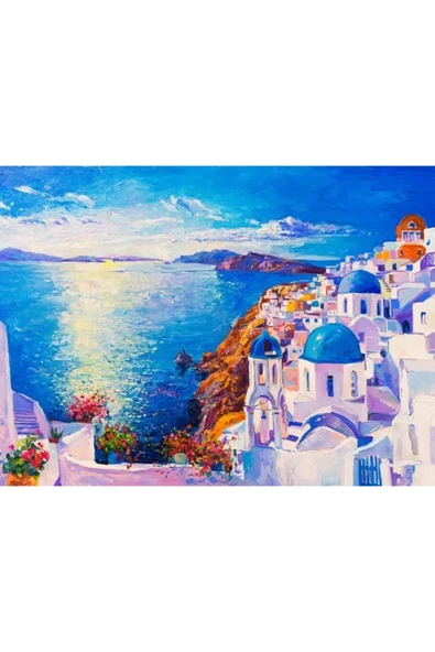 Vexor Santorini Canvas Tablo (50x70) - Resim 2