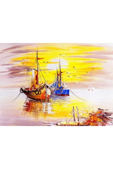 Vexor Sessiz Liman Canvas Tablo (50x70) - Resim 2