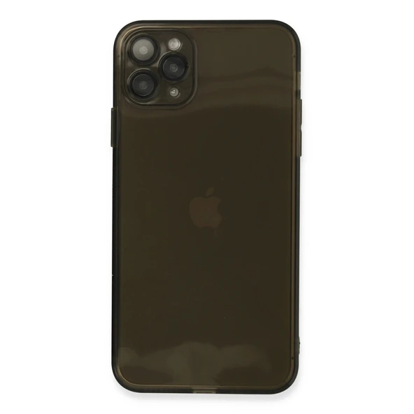 Apple İphone 11 Pro Max Kılıf Fly Lens Silikon - Siyah ürün görseli 1