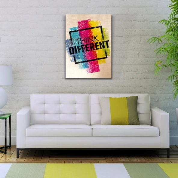 Vexor Think Different Afiş Kanvas Tablo 50 x 70 - Resim 3