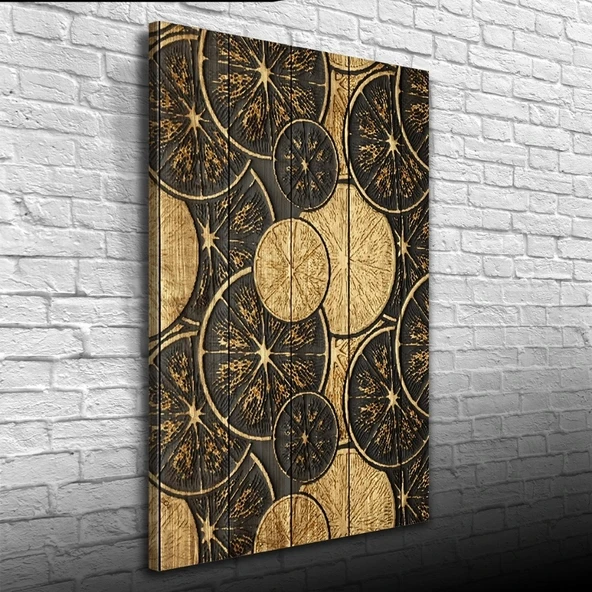 Vexor Kahve Tonlarda Desenler Kanvas Tablo 50 x 70 ürün görseli 1