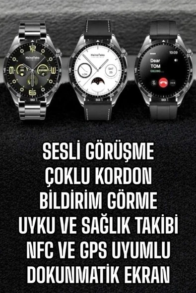 Akıllı Saat Titreşimli Amoled Ekran Uyku ve Sağlık Takibi Sesli Görüşme ürün görseli 1