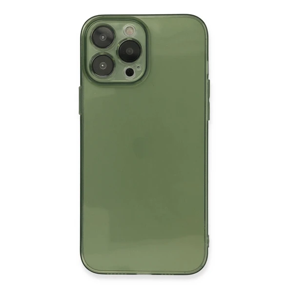 Apple İphone 13 Pro Kılıf Fly Lens Silikon - Yeşil ürün görseli 1