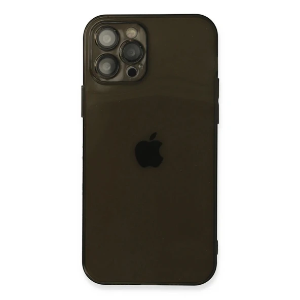 Apple İphone 12 Pro Max Kılıf Fly Lens Silikon - Siyah ürün görseli 1