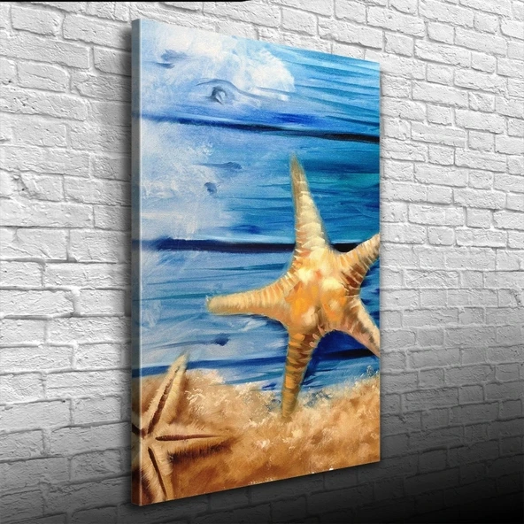 Vexor Deniz Yıldızı Yağlıboya Kanvas Tablo 50 x 70 ürün görseli 1