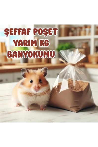 Hamster Banyo Kumu Yarım KG Deri ve Tüy Sağlığı Hamster ürün görseli 1