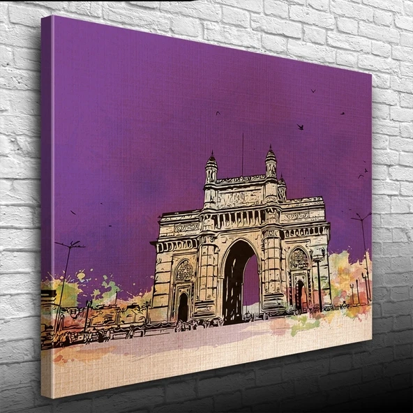 Vexor Tarihi Gateway of India Anıtı Kanvas Tablo 50 x 70 ürün görseli 1