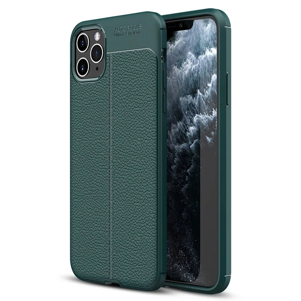 Apple İphone 11 Pro Max Kılıf Auto Focus Kapak - Yeşil ürün görseli 1