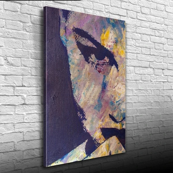 Vexor Yağlıboya Kadın Portre Gri Tonlarda Kanvas Tablo 50 x 70 ürün görseli 1