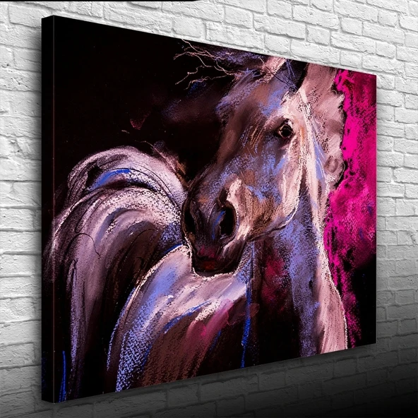 Vexor Beyaz At Yağlıboya Kanvas Tablo 50 x 70 ürün görseli 1