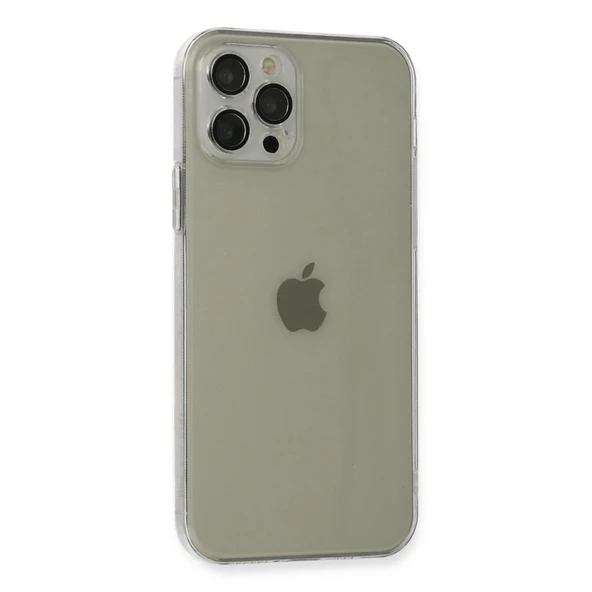 Apple İphone 12 Pro Max Kılıf Fly Lens Silikon - Şeffaf - Resim 2