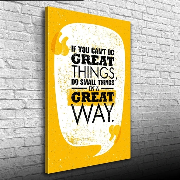 Vexor Great Thing Afiş Turuncu Tonlarda Kanvas Tablo 50 x 70 ürün görseli 1