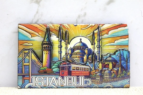 Ahşap İstanbul Temalı Magnet - Model 7 ürün görseli 1