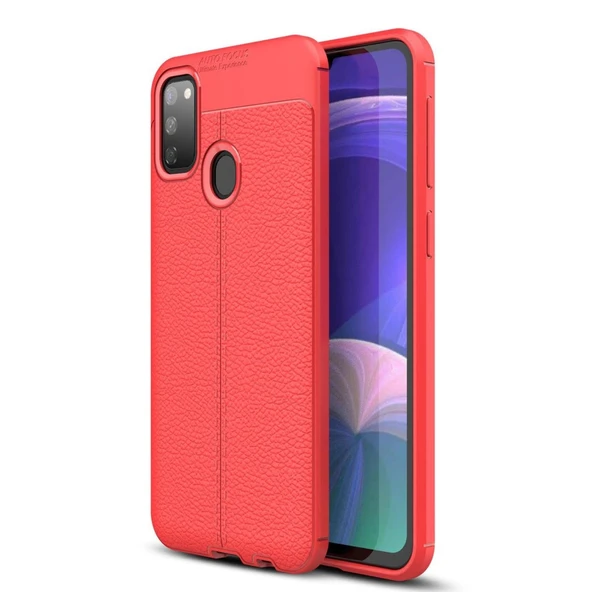 Samsung Galaxy M30s Kılıf Auto Focus Kapak - Kırmızı ürün görseli 1
