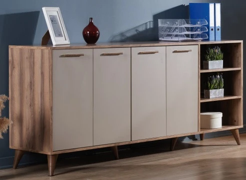 Alpino Capital Ofis Dolabı (Dore) - 195 X 50 X 90 ürün görseli 1