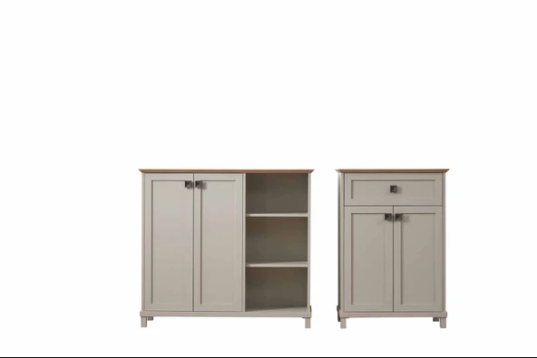 Alpino Sardis Ofis Dolabı (Kumtaşı) - 126 X 40 X 115 ürün görseli 1