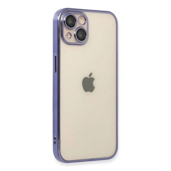 Apple İphone 13 Kılıf Razer Lensli Silikon - Mor - Resim 2