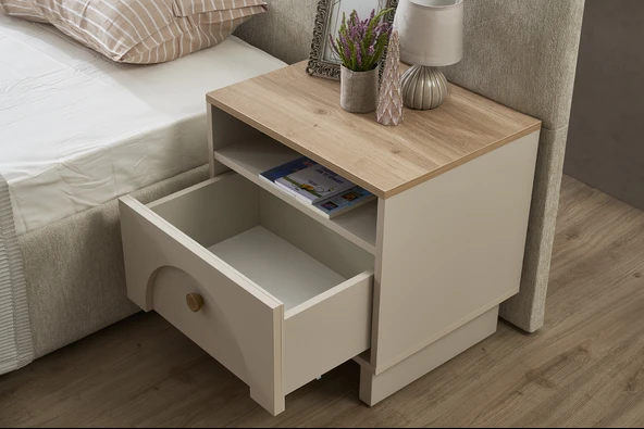 Alpino Rena-DH Komodin (Kumtaşı) - 55 X 45 X 55 ürün görseli 1