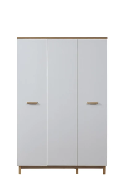 Alpino London 3 Kapaklı Gardrop (Beyaz) - 136 X 55 X 209 ürün görseli 1