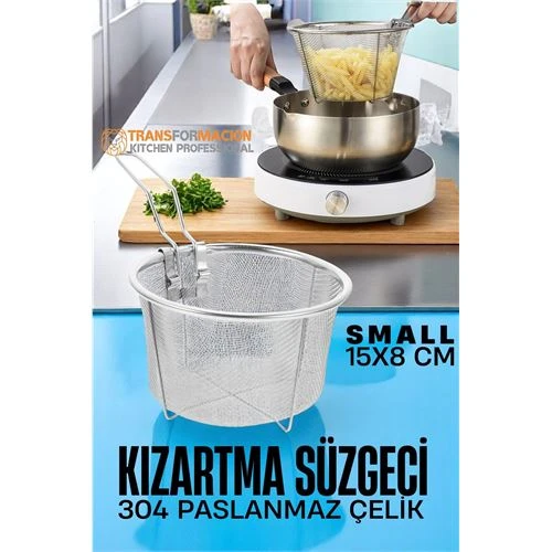 Kızartma Süzgeci Patates Kızartma Filtresi 304 Paslanmaz Çelik 721721 ürün görseli 1