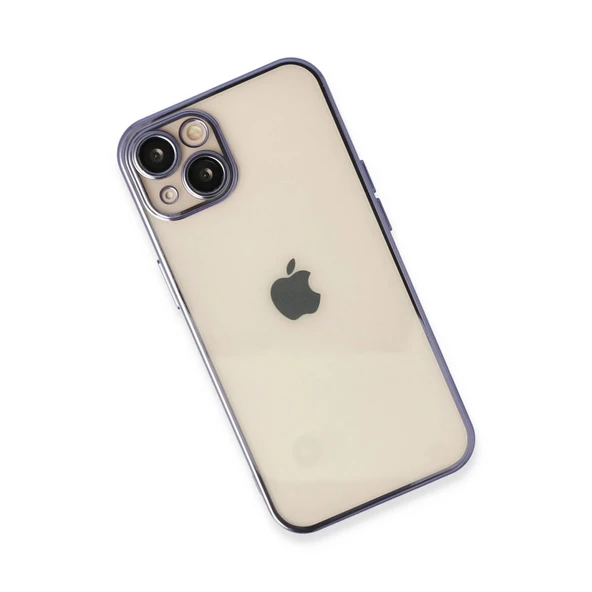 Apple İphone 13 Kılıf Razer Lensli Silikon - Mor - Resim 3
