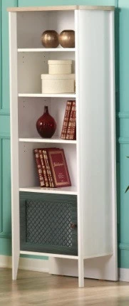 Alpino Meknes Kitaplık (Beyaz) - 62 X 67 X 173 ürün görseli 1
