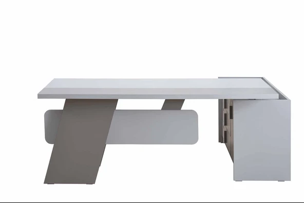 Alpino Etna Ofis Masası (Kül Gri nat) - 204 X 118 X 74 ürün görseli 1