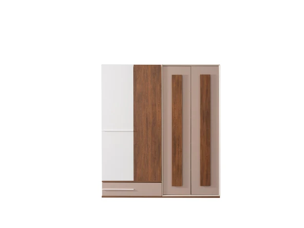 Alpino Petra 4 Kapaklı Gardrop (Selenit NTR) - 175 X 53 X 200 ürün görseli 1